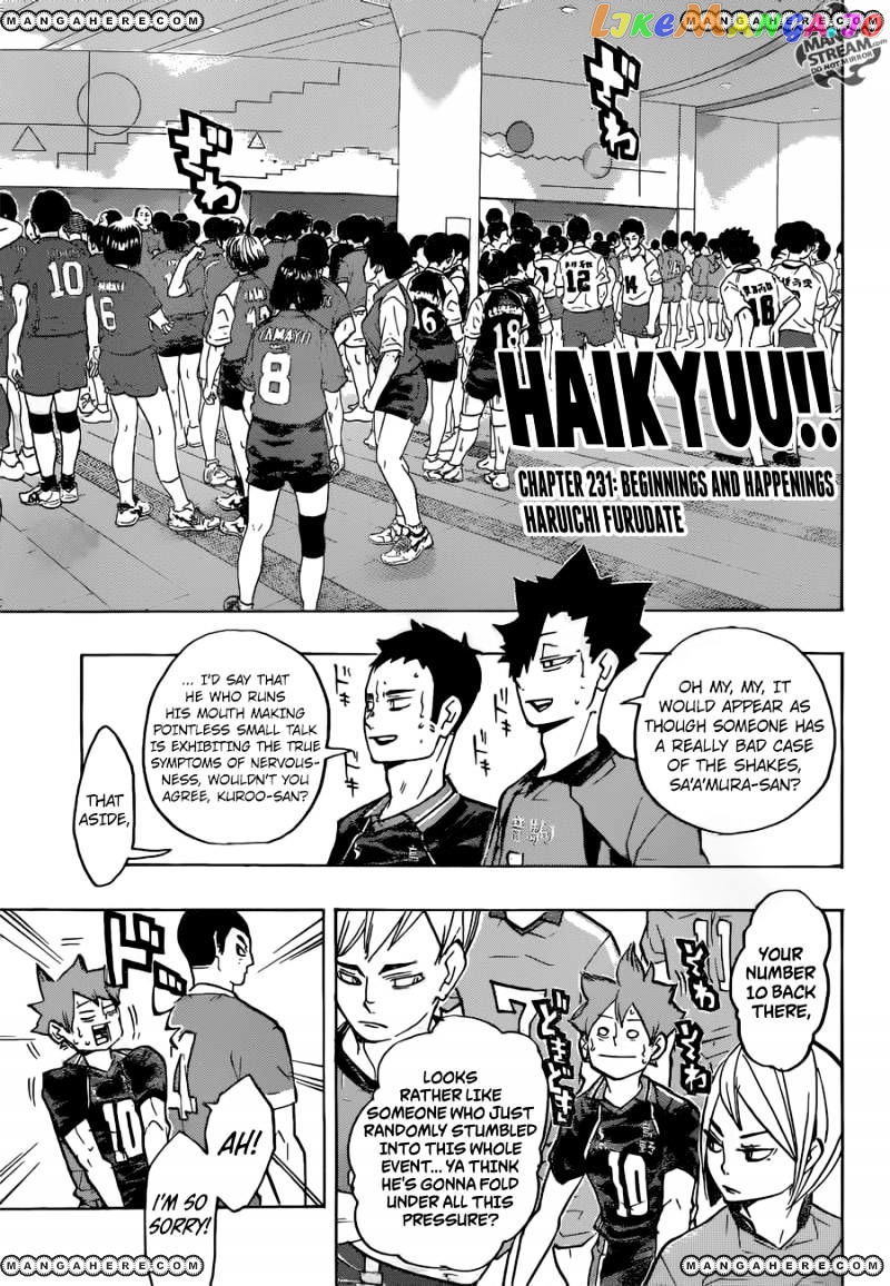 Haikyuu!!, Chapter 231 image 01